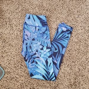 Neon tropical leggings